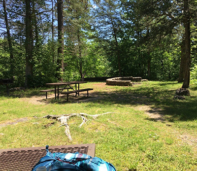 Rental camping gear used on family trips